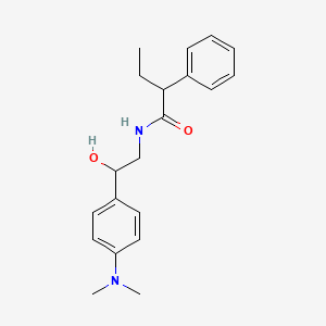 molecular formula C20H26N2O2 B2975231 N-(2-(4-(dimethylamino)phenyl)-2-hydroxyethyl)-2-phenylbutanamide CAS No. 1421505-10-3