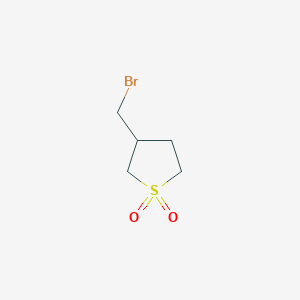 molecular formula C5H9BrO2S B2975235 3-Bromomethyltetrahydrothiophene 1,1-dioxide CAS No. 321979-37-7