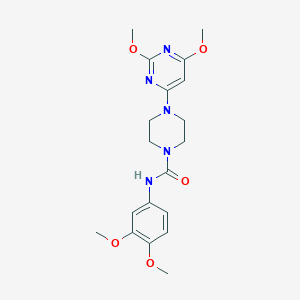 N-(3,4-dimethoxyphenyl)-4-(2,6-dimethoxypyrimidin-4-yl)piperazine-1-carboxamide