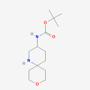 Tert-butyl N-(9-oxa-1-azaspiro[5.5]undecan-3-yl)carbamate