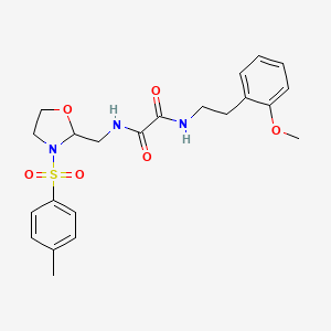 N'-[2-(2-methoxyphenyl)ethyl]-N-{[3-(4-methylbenzenesulfonyl)-1,3-oxazolidin-2-yl]methyl}ethanediamide