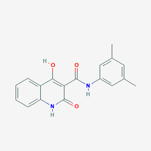 molecular formula C18H16N2O3 B2975280 N-(3,5-dimethylphenyl)-4-hydroxy-2-oxo-1,2-dihydroquinoline-3-carboxamide CAS No. 941949-46-8