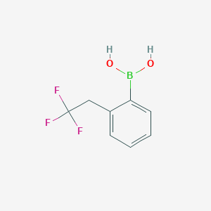molecular formula C8H8BF3O2 B2975319 [2-(2,2,2-Trifluoroethyl)phenyl]boronic acid CAS No. 2408428-32-8