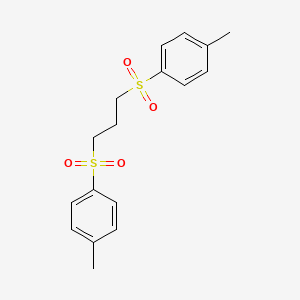 molecular formula C17H20O4S2 B2975332 (4-Methylphenyl){3-[(4-methylphenyl)sulfonyl]propyl}dioxo-lambda~6~-sulfane CAS No. 40230-73-7
