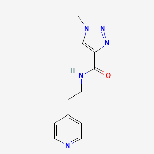 molecular formula C11H13N5O B2975358 1-methyl-N-(2-(pyridin-4-yl)ethyl)-1H-1,2,3-triazole-4-carboxamide CAS No. 1219914-42-7