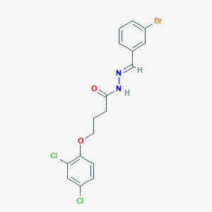 molecular formula C17H15BrCl2N2O2 B297537 N'-(3-bromobenzylidene)-4-(2,4-dichlorophenoxy)butanohydrazide 