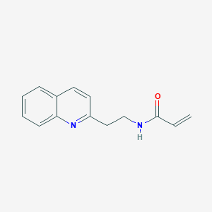 molecular formula C14H14N2O B2975425 N-(2-Quinolin-2-ylethyl)prop-2-enamide CAS No. 2305474-65-9