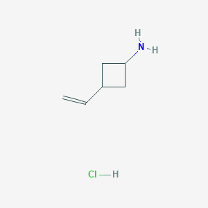 molecular formula C6H12ClN B2975436 3-Ethenylcyclobutan-1-amine;hydrochloride CAS No. 2378506-46-6