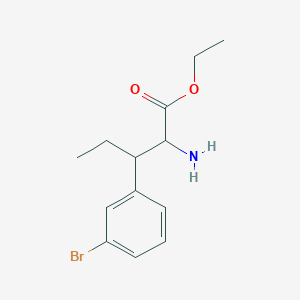 Ethyl 2-amino-3-(3-bromophenyl)pentanoate