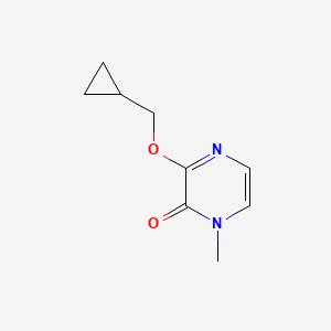 molecular formula C9H12N2O2 B2975468 3-(Cyclopropylmethoxy)-1-methyl-1,2-dihydropyrazin-2-one CAS No. 2199601-91-5