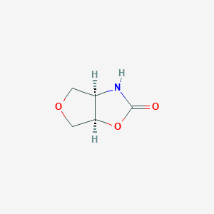molecular formula C5H7NO3 B2975482 (3aR,6aR)-四氢呋喃[3,4-d]恶唑-2(3H)-酮 CAS No. 30197-56-9