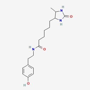 molecular formula C18H27N3O3 B2975501 Desthiobiotin-Tyramide CAS No. 2242902-55-0