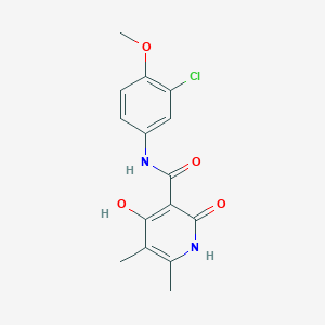 N-(3-chloro-4-methoxyphenyl)-2,4-dihydroxy-5,6-dimethylnicotinamide