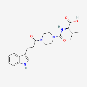 B2975523 N-({4-[3-(1H-indol-3-yl)propanoyl]piperazin-1-yl}carbonyl)-L-valine CAS No. 1014103-99-1