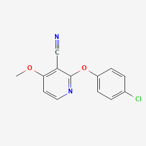 2-(4-Chlorophenoxy)-4-methoxypyridine-3-carbonitrile