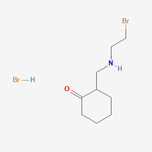 B2975539 2-{[(2-Bromoethyl)amino]methyl}cyclohexanone hydrobromide CAS No. 479192-79-5