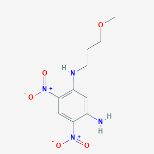 molecular formula C10H14N4O5 B297560 N~1~-(3-methoxypropyl)-4,6-dinitro-1,3-benzenediamine 
