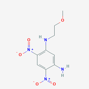 molecular formula C9H12N4O5 B297561 N~1~-(2-methoxyethyl)-4,6-dinitro-1,3-benzenediamine 