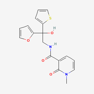 molecular formula C17H16N2O4S B2975636 N-(2-(furan-2-yl)-2-hydroxy-2-(thiophen-2-yl)ethyl)-1-methyl-2-oxo-1,2-dihydropyridine-3-carboxamide CAS No. 2034262-96-7