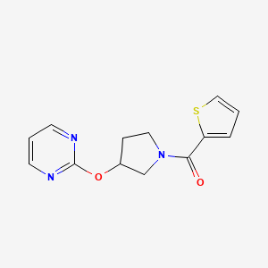 (3-(Pyrimidin-2-yloxy)pyrrolidin-1-yl)(thiophen-2-yl)methanone