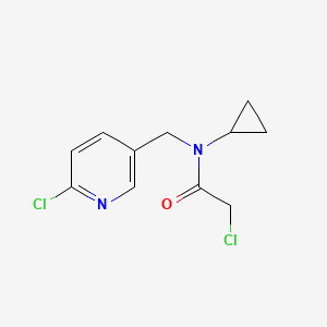 2-Chloro-N-((6-chloropyridin-3-yl)methyl)-N-cyclopropylacetamide