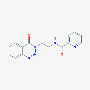 molecular formula C15H13N5O2 B2975661 N-(2-(4-oxobenzo[d][1,2,3]triazin-3(4H)-yl)ethyl)picolinamide CAS No. 2034416-54-9