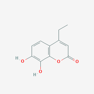 molecular formula C11H10O4 B2975668 4-乙基-7,8-二羟基-2H-色烯-2-酮 CAS No. 19040-66-5