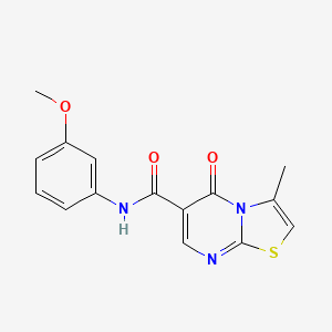 N-(3-methoxyphenyl)-3-methyl-5-oxo-5H-thiazolo[3,2-a]pyrimidine-6-carboxamide