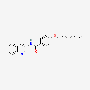 4-(hexyloxy)-N-(quinolin-3-yl)benzamide
