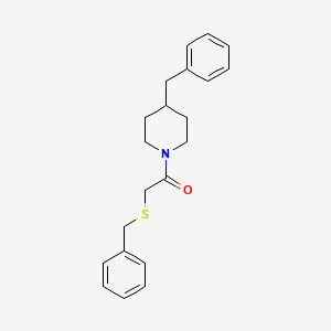 1-(4-benzylpiperidin-1-yl)-2-(benzylsulfanyl)ethan-1-one