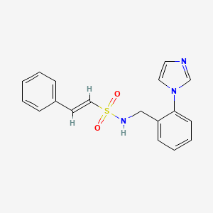 (E)-N-[(2-imidazol-1-ylphenyl)methyl]-2-phenylethenesulfonamide