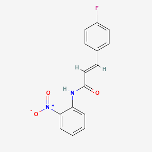 molecular formula C15H11FN2O3 B2975729 (2E)-3-(4-fluorophenyl)-N-(2-nitrophenyl)prop-2-enamide CAS No. 314251-42-8