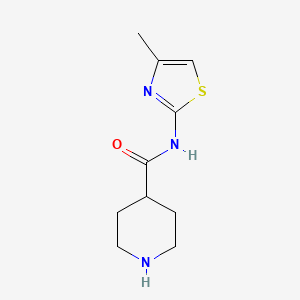 N-(4-methyl-1,3-thiazol-2-yl)piperidine-4-carboxamide