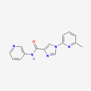 molecular formula C15H13N5O B2975741 1-(6-甲基-2-吡啶基)-N-(3-吡啶基)-4-咪唑甲酰胺 CAS No. 477871-80-0