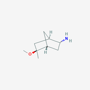 molecular formula C9H17NO B2975748 (1R,2R,4R,5S)-5-Methoxy-5-methylbicyclo[2.2.1]heptan-2-amine CAS No. 2408938-55-4