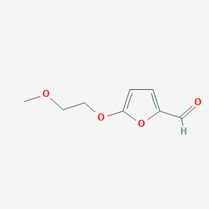 molecular formula C8H10O4 B2975760 5-(2-Methoxyethoxy)furan-2-carbaldehyde CAS No. 1541361-25-4