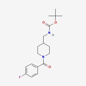 molecular formula C18H25FN2O3 B2975767 tert-Butyl [1-(4-fluorobenzoyl)piperidin-4-yl]methylcarbamate CAS No. 1253404-09-9