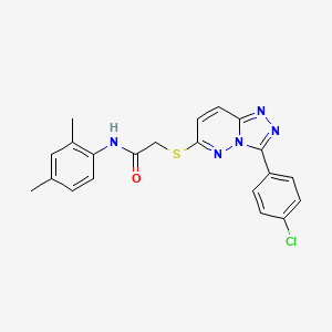 2-((3-(4-chlorophenyl)-[1,2,4]triazolo[4,3-b]pyridazin-6-yl)thio)-N-(2,4-dimethylphenyl)acetamide