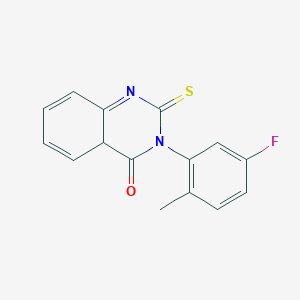 molecular formula C15H11FN2OS B2975802 3-(5-Fluoro-2-methylphenyl)-2-sulfanylidene-1,2,3,4-tetrahydroquinazolin-4-one CAS No. 680200-68-4