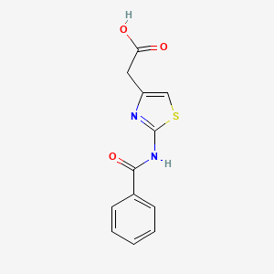 molecular formula C12H10N2O3S B2975815 [2-(苯甲酰氨基)-1,3-噻唑-4-基]乙酸 CAS No. 329698-00-2