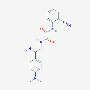 N1-(2-cyanophenyl)-N2-(2-(dimethylamino)-2-(4-(dimethylamino)phenyl)ethyl)oxalamide