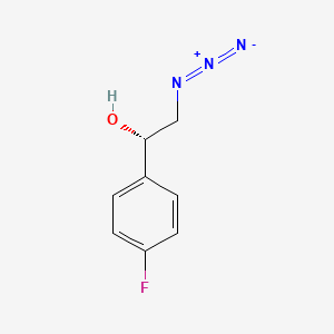 molecular formula C8H8FN3O B2975828 (S)-1-(4-Fluorophenyl)-2-azidoethanol CAS No. 297765-48-1