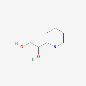 molecular formula C8H17NO2 B2975838 1-(1-Methyl-piperidin-2-yl)-ethane-1,2-diol CAS No. 865074-94-8