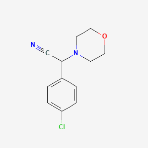 molecular formula C12H13ClN2O B2975843 2-(4-氯苯基)-2-吗啉基乙腈 CAS No. 33599-26-7