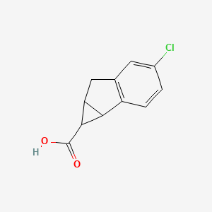 4-chloro-1H,1aH,6H,6aH-cyclopropa[a]indene-1-carboxylic acid