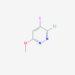 molecular formula C5H4ClIN2O B2975857 3-Chloro-4-iodo-6-methoxypyridazine CAS No. 181355-91-9