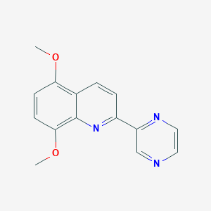 5-Methoxy-2-(2-pyrazinyl)-8-quinolinyl methyl ether