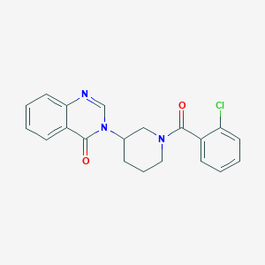 molecular formula C20H18ClN3O2 B2975867 3-(1-(2-chlorobenzoyl)piperidin-3-yl)quinazolin-4(3H)-one CAS No. 2034295-61-7