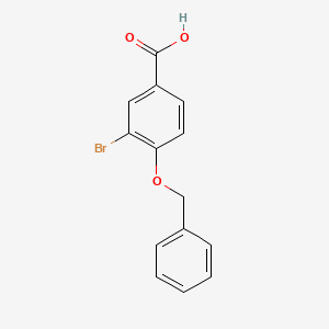 molecular formula C14H11BrO3 B2975877 4-Benzyloxy-3-bromobenzoic acid CAS No. 501657-77-8