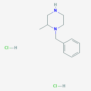 molecular formula C12H20Cl2N2 B2975878 2-Methyl-1-(phenylmethyl)-piperazine,dihydrochloride CAS No. 93138-53-5